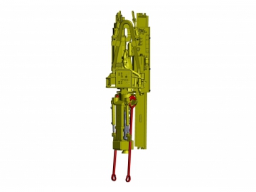 Sistema de perforación hidráulica con propulsión superior (top drive)